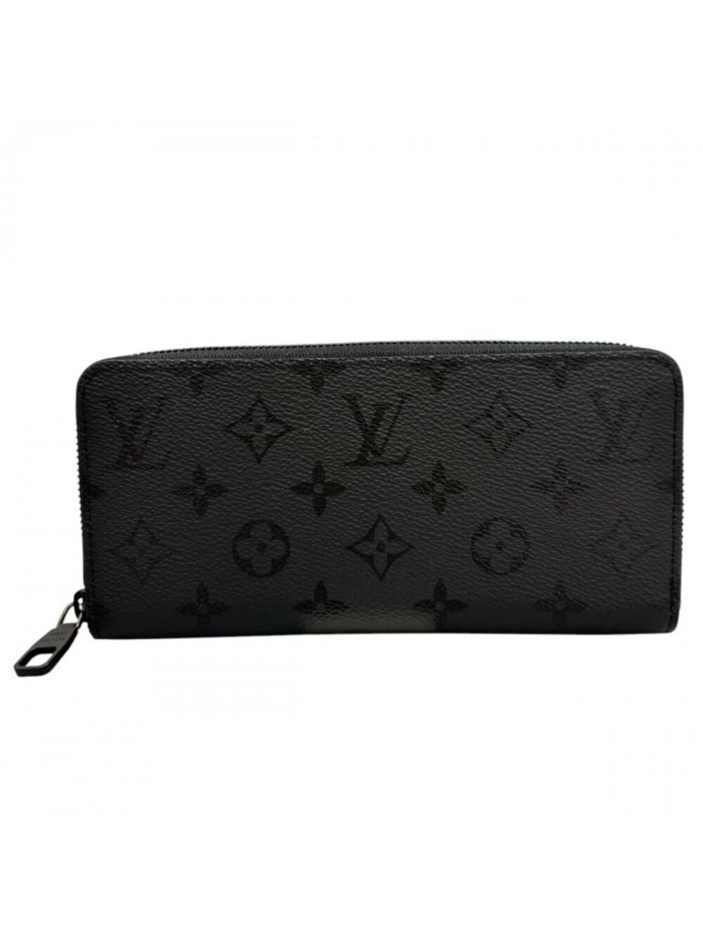 Louis Vuitton Wallet Zippy Horizontal Zip Around Leather Monogram Midnight